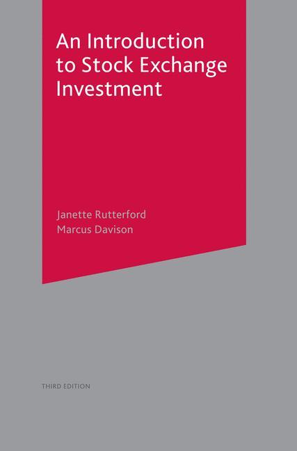 Vorderes Coverbild An Introduction to Stock Exchange Investment