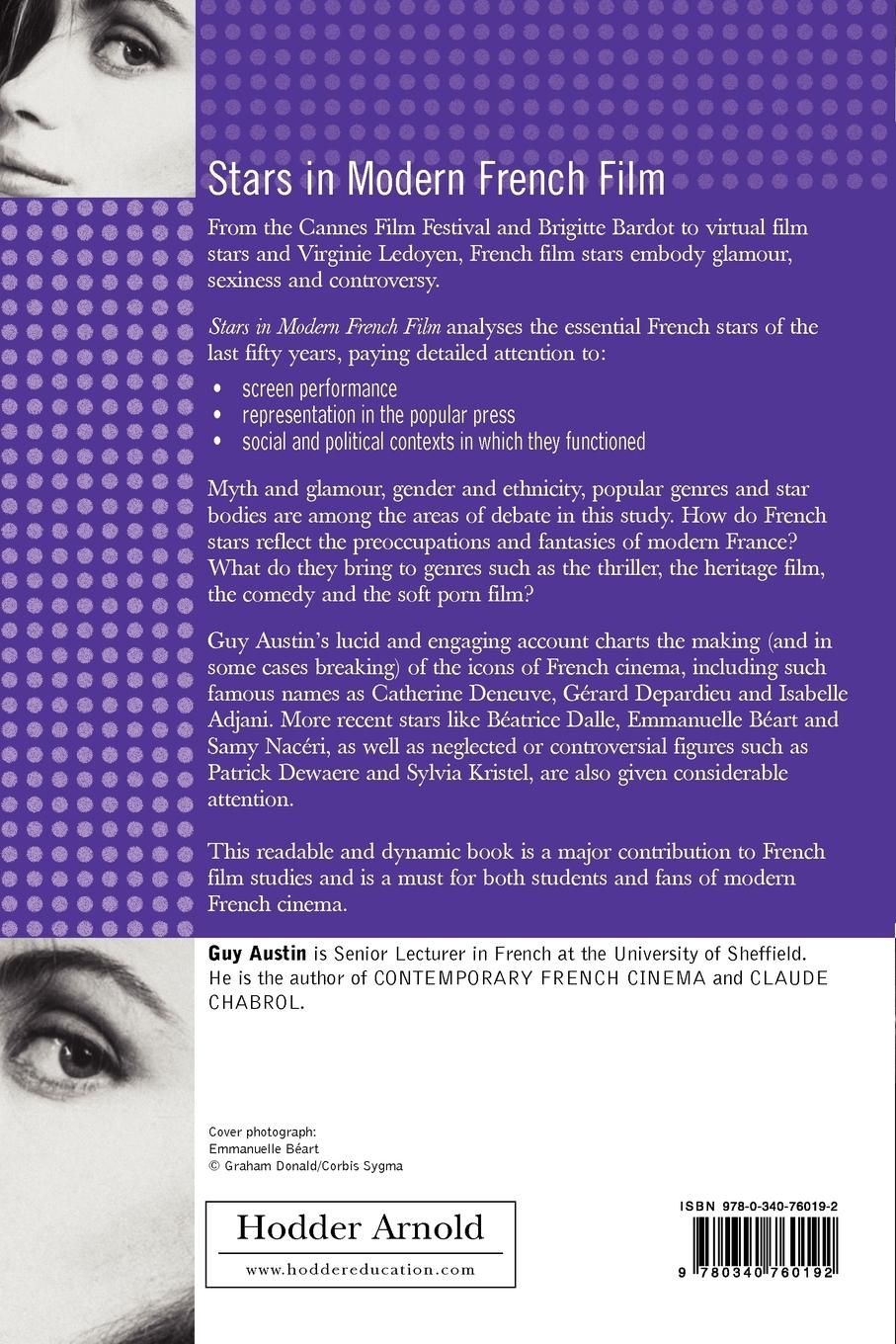 Rückseitencover Stars in Modern French Film