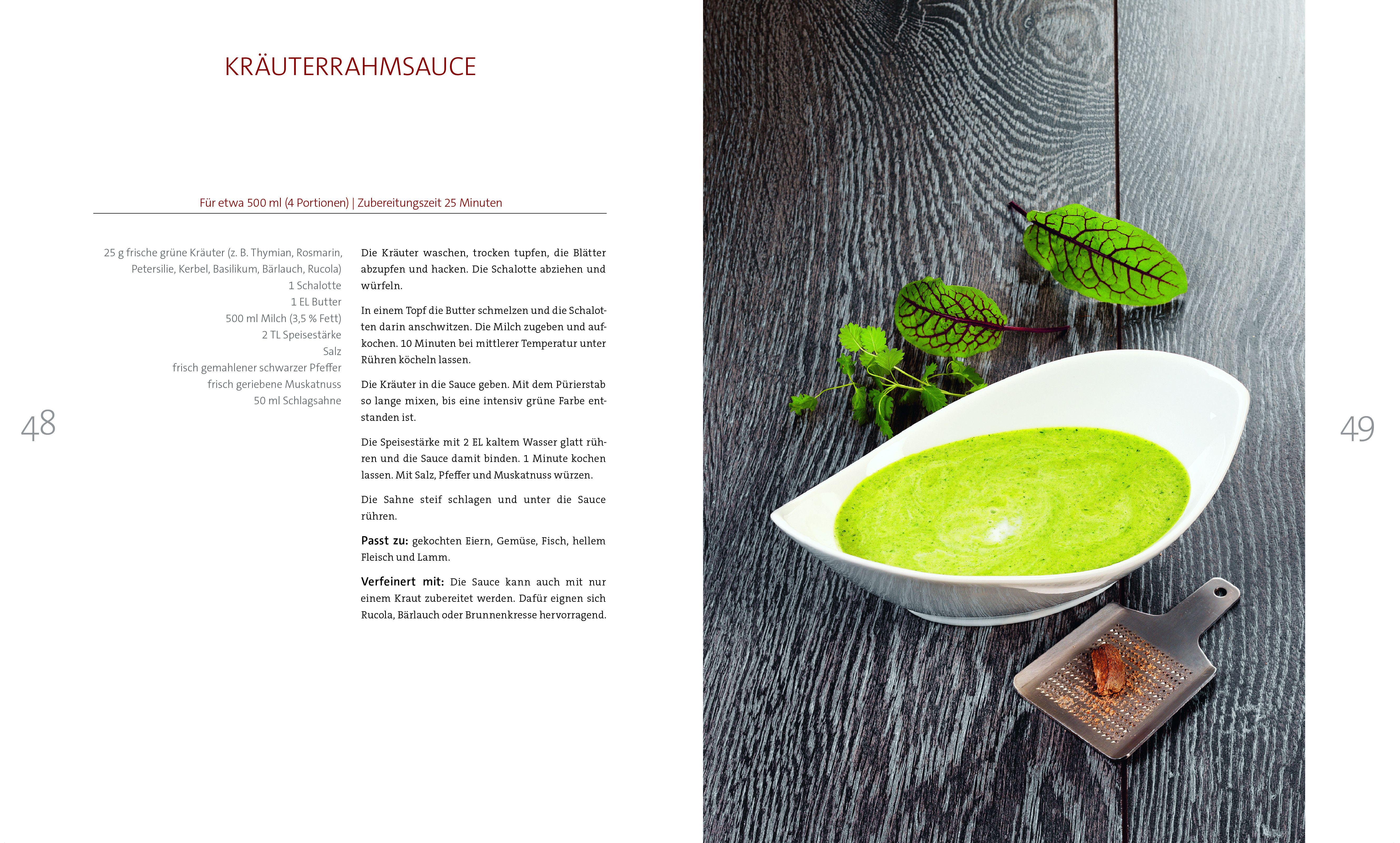 Beispielinhalt (Bild) Saucen. Die Kochschule