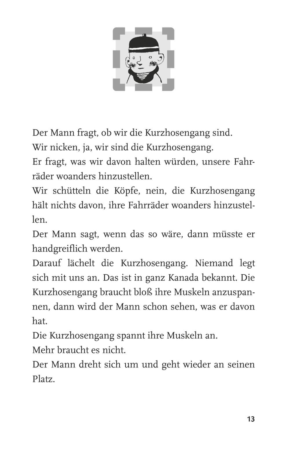 Beispielinhalt (Bild) Die Kurzhosengang