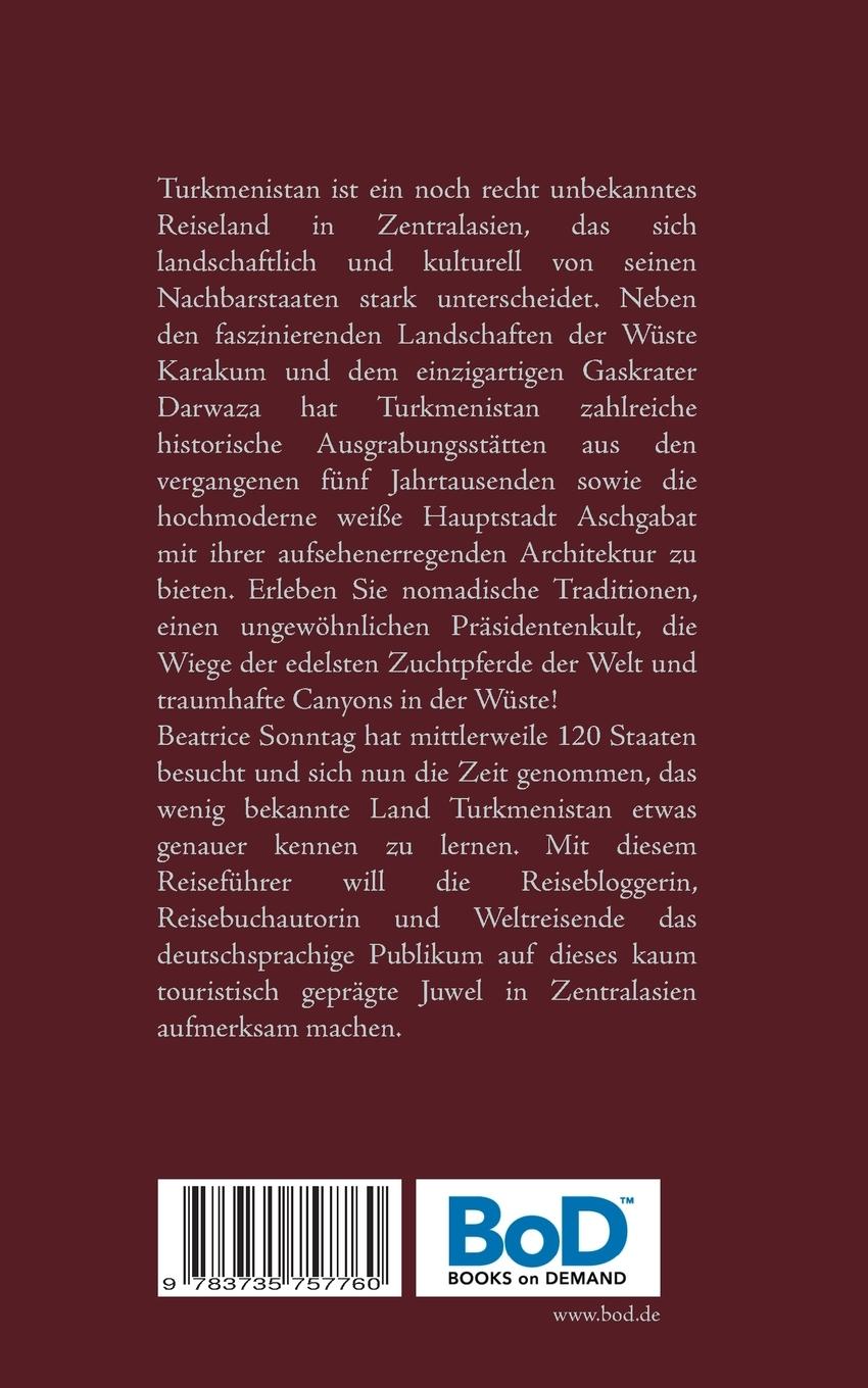 Rückseitencover Entdecke Turkmenistan