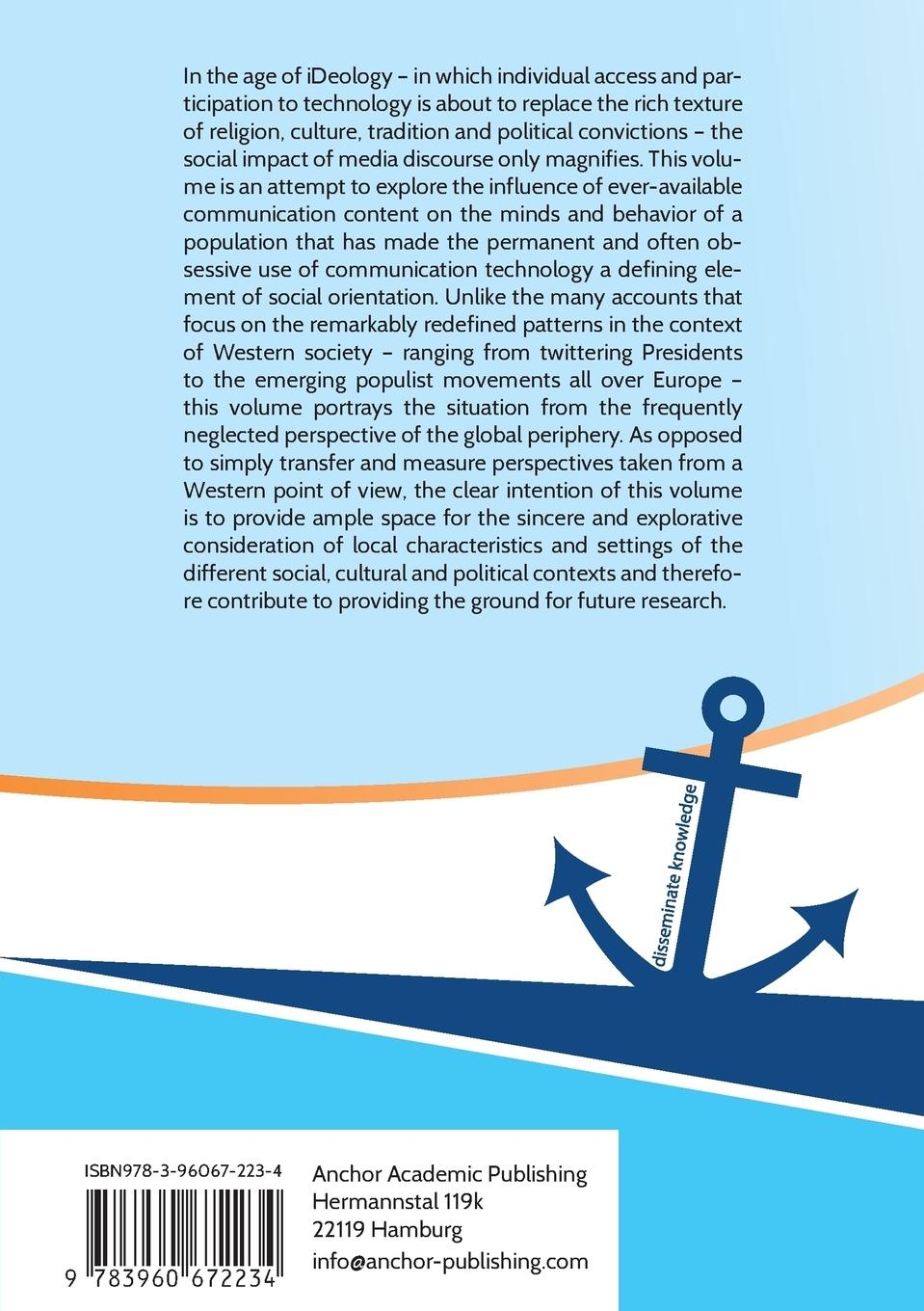 Rückseitencover Social impact of media discourse in the age of iDeology. A perspective from the global periphery