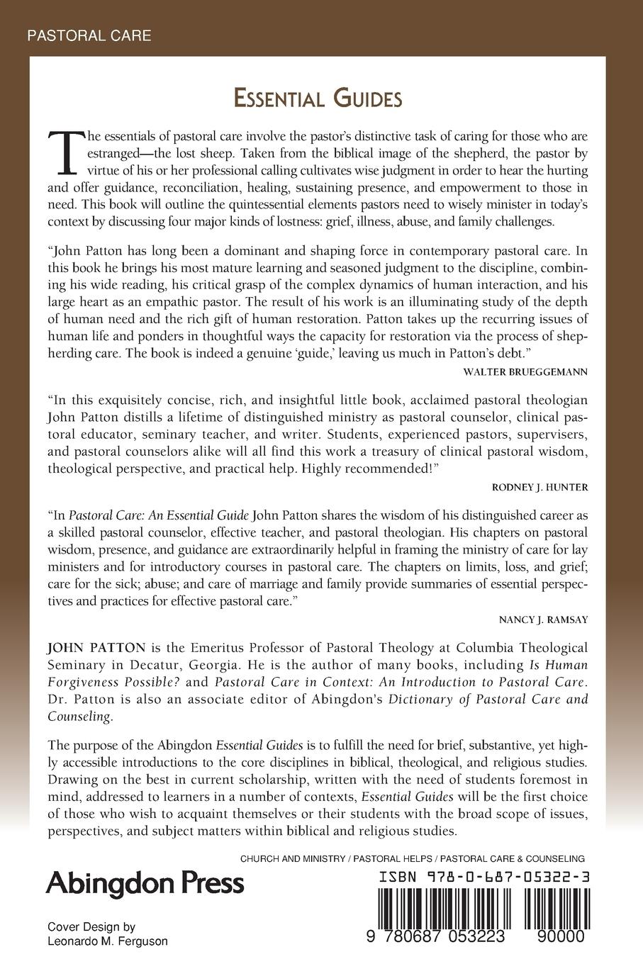 Rückseitencover Pastoral Care