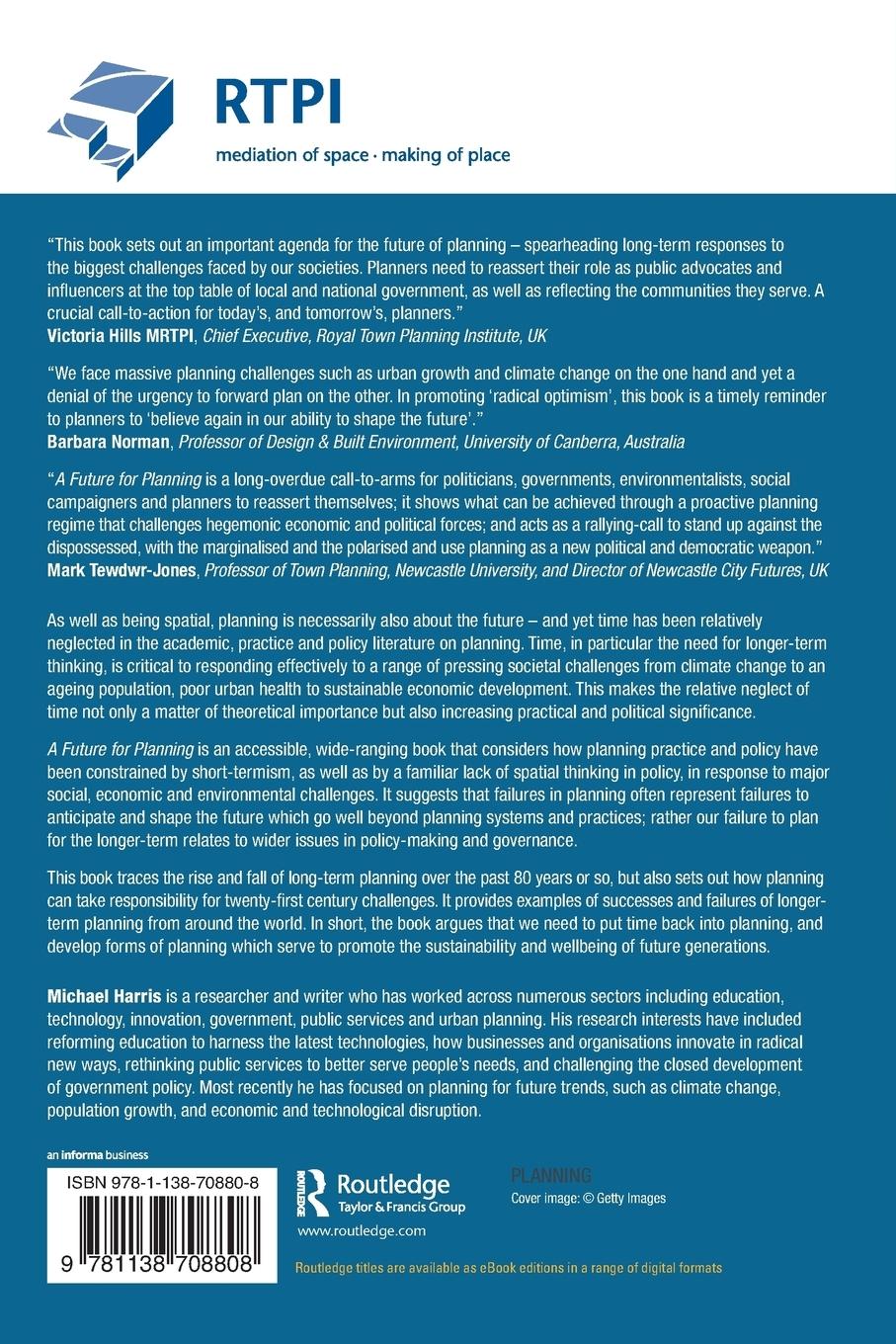 Rückseitencover A Future for Planning