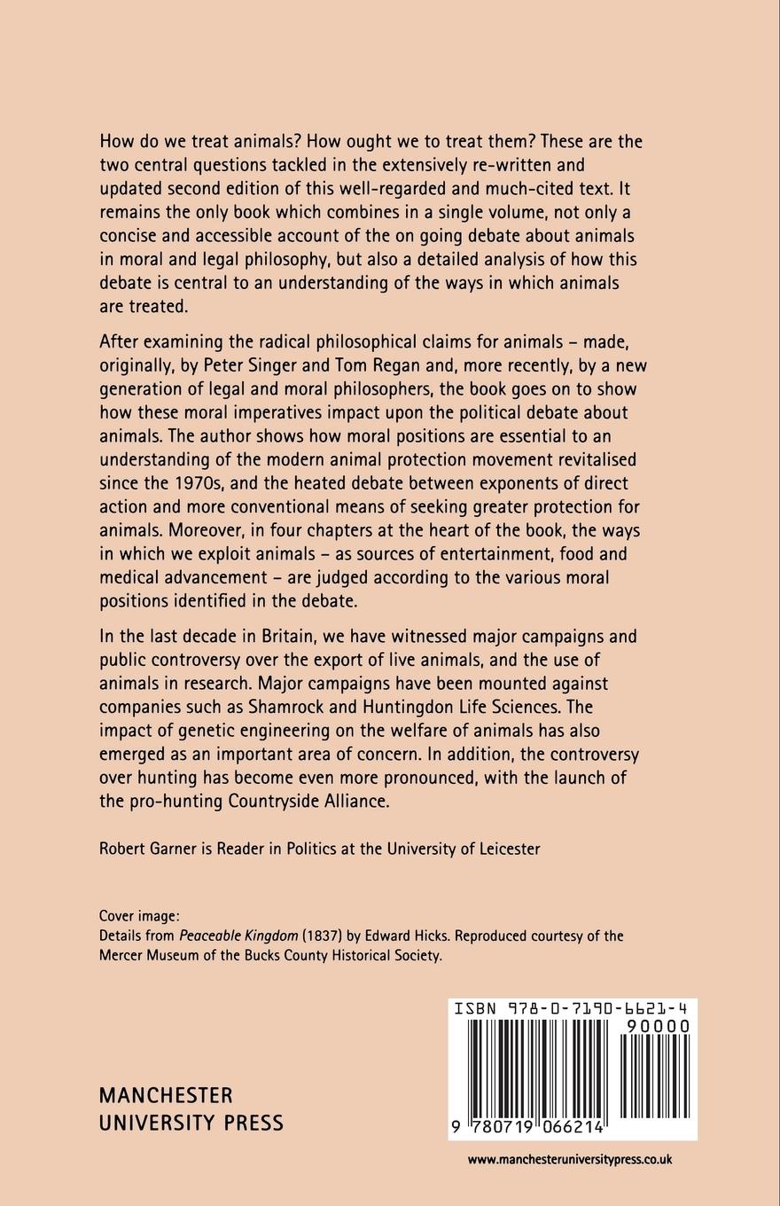 Rückseitencover Animals, politics and morality