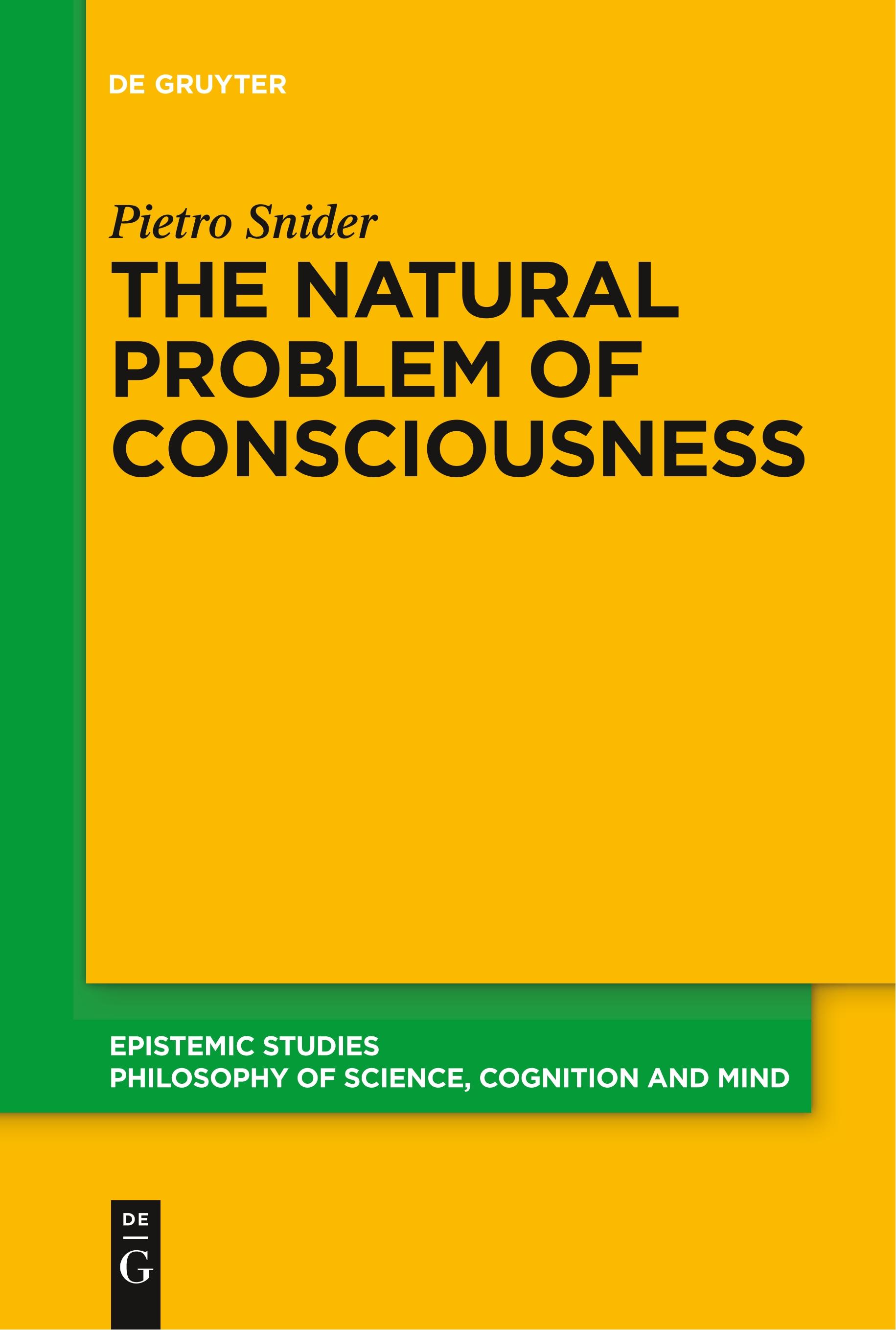 Vorderes Coverbild The Natural Problem of Consciousness