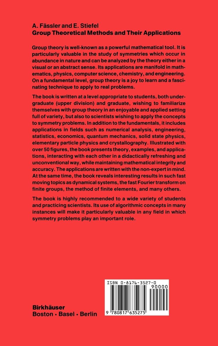 Rückseitencover Group Theoretical Methods and Their Applications