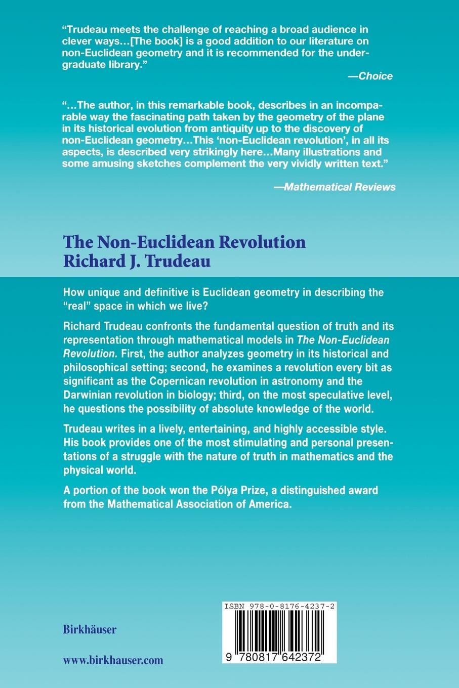 Rückseitencover The Non-Euclidean Revolution