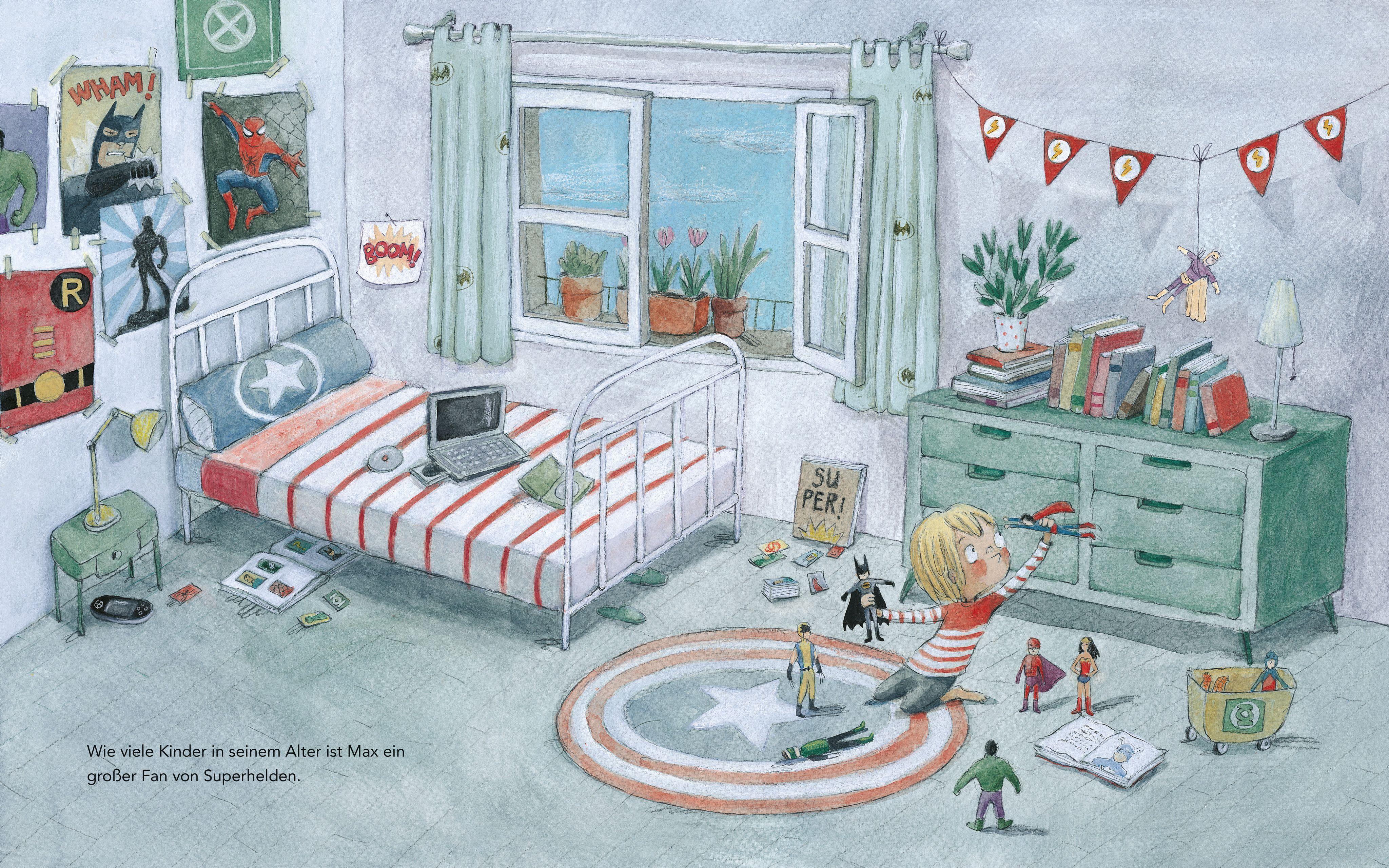 Beispielinhalt (Bild) Max und die Superhelden