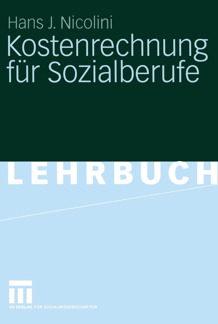 Vorderes Coverbild Kostenrechnung für Sozialberufe