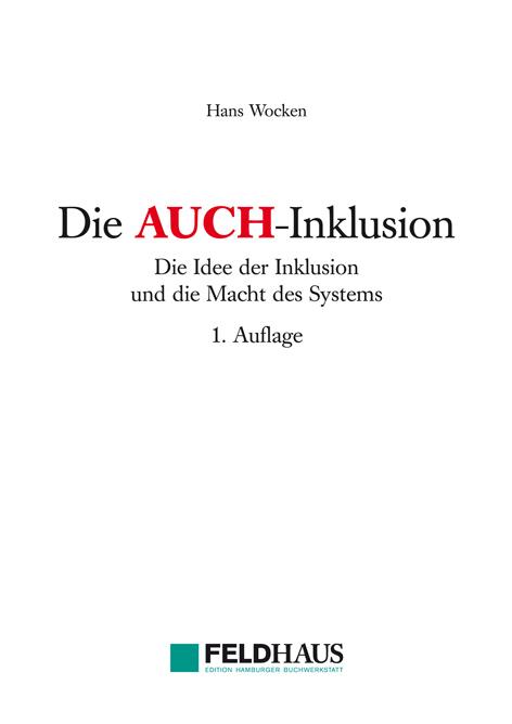 Vorderes Coverbild Die AUCH-Inklusion