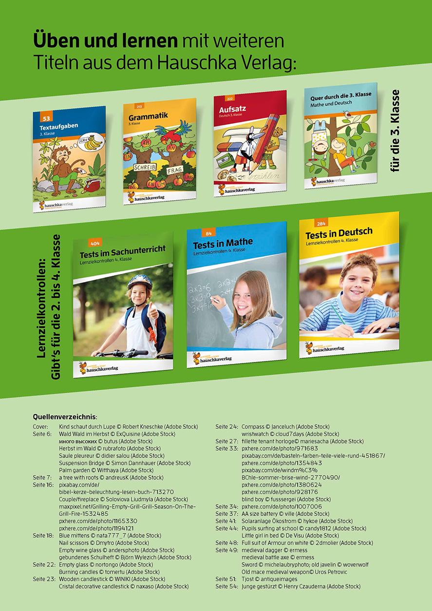 Beispielinhalt (Bild) Tests im Sachunterricht - Lernzielkontrollen 3. Klasse, A4- Heft