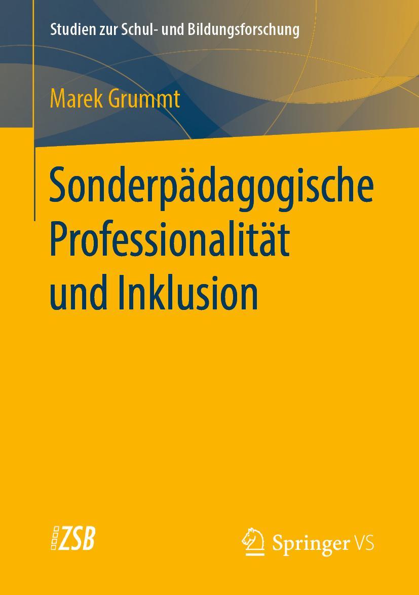 Vorderes Coverbild Sonderpädagogische Professionalität und Inklusion