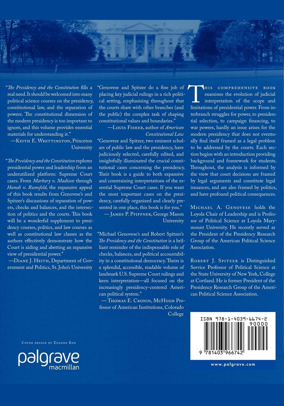 Rückseitencover The Presidency and the Constitution