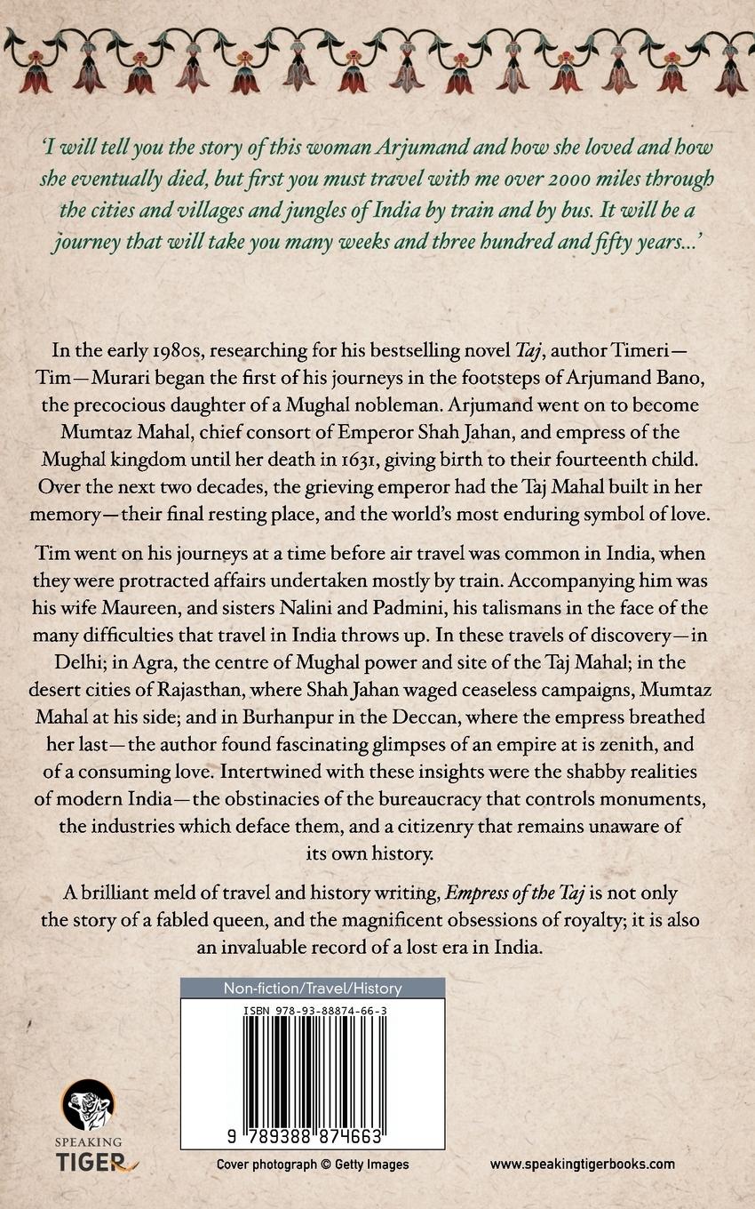 Rückseitencover Empress of the TAJ