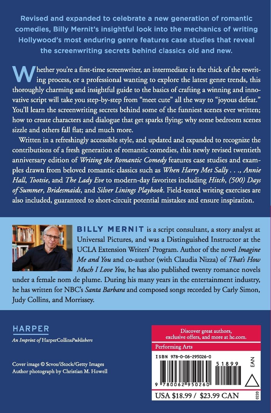 Rückseitencover Writing The Romantic Comedy, 20th Anniversary Expanded and Updated Edition