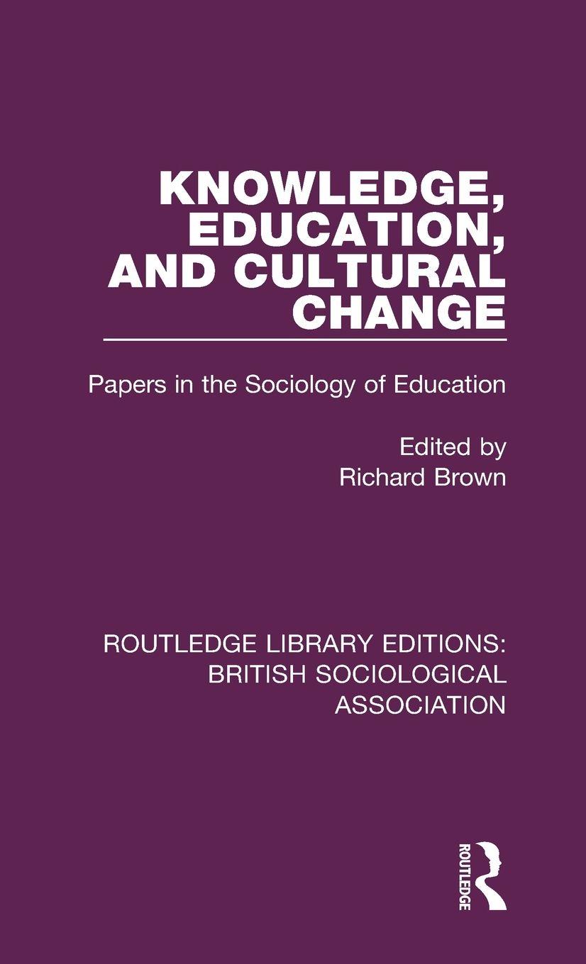 Vorderes Coverbild Knowledge, Education, and Cultural Change