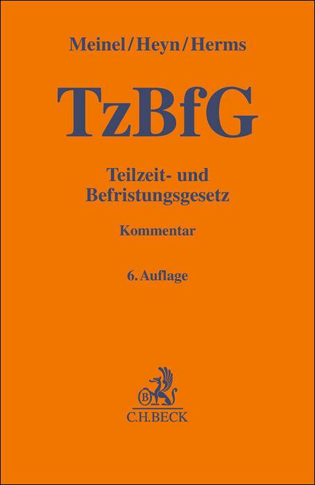 Vorderes Coverbild Teilzeit- und Befristungsgesetz