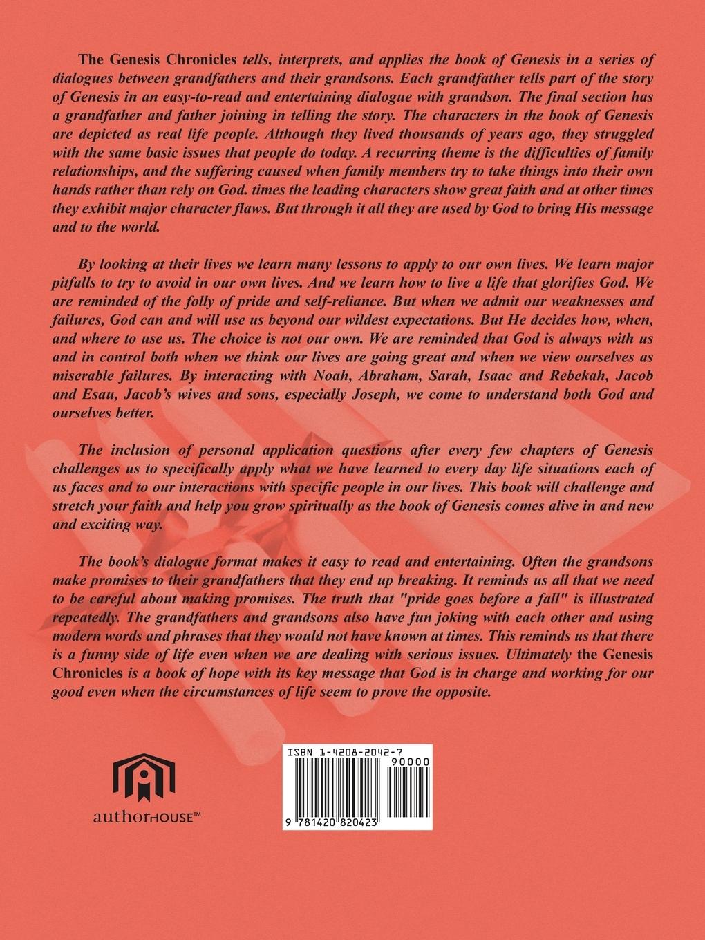 Rückseitencover The Genesis Chronicles