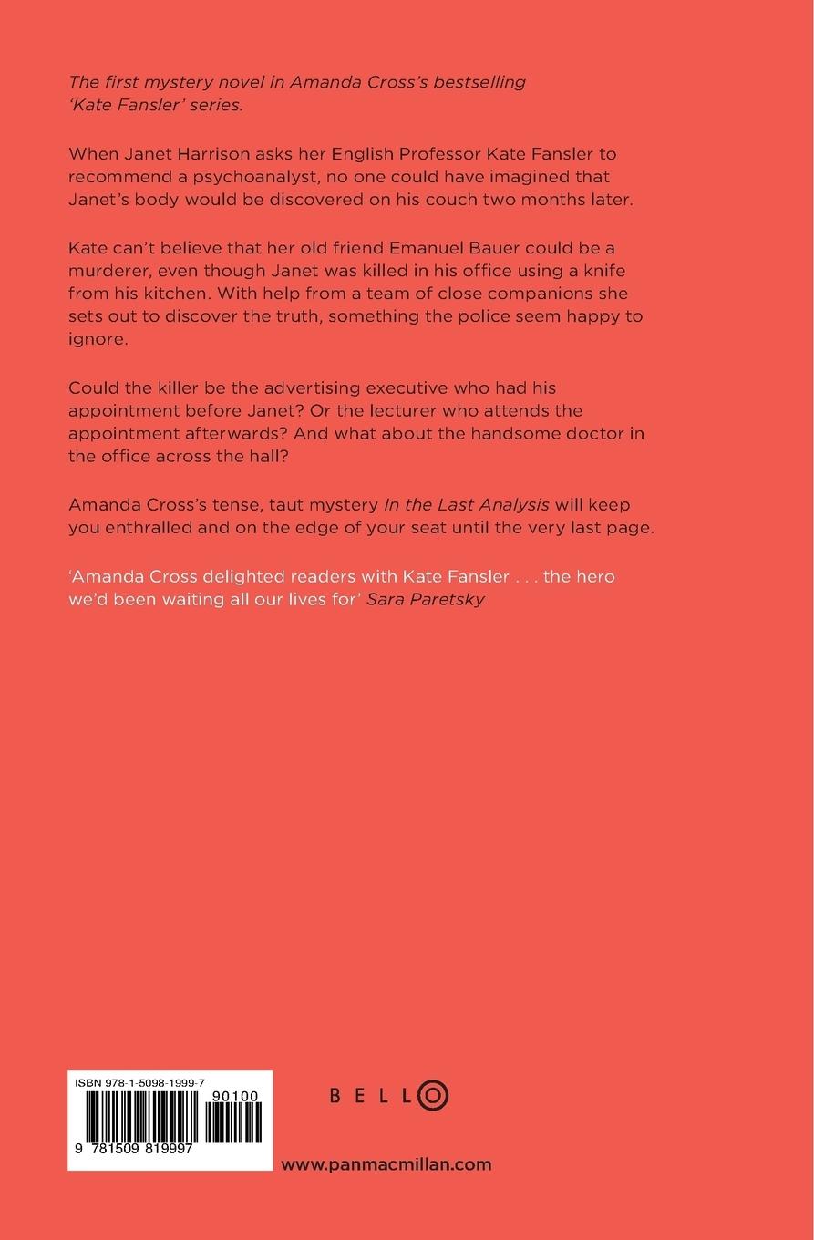 Rückseitencover In the Last Analysis