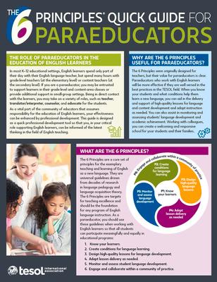 Vorderes Coverbild The 6 Principles Quick Guide for Paraeducators