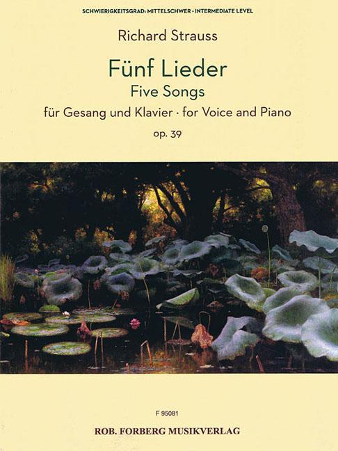 Vorderes Coverbild 5 Songs, Op. 39: Voice and Piano