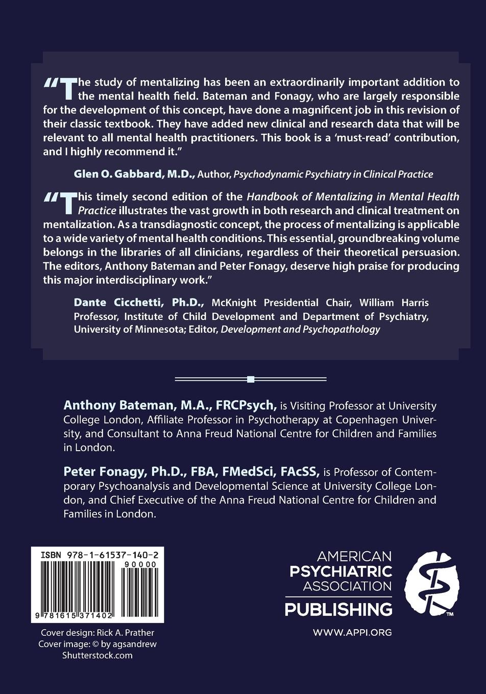 Rückseitencover Handbook of Mentalizing in Mental Health Practice