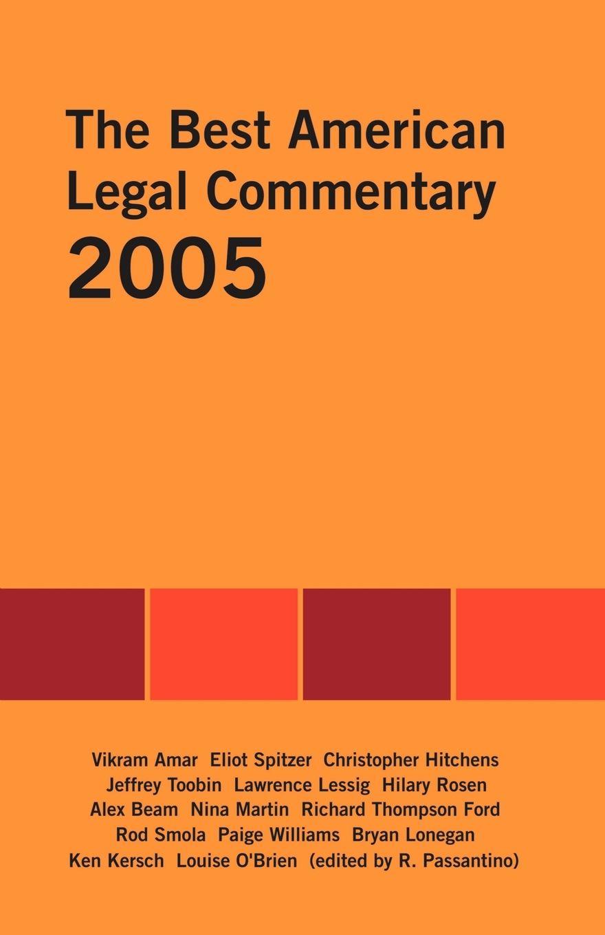 Vorderes Coverbild The Best American Legal Commentary