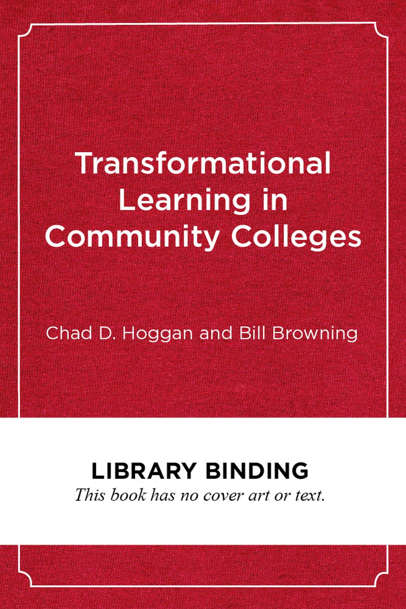 Vorderes Coverbild Transformational Learning in Community Colleges