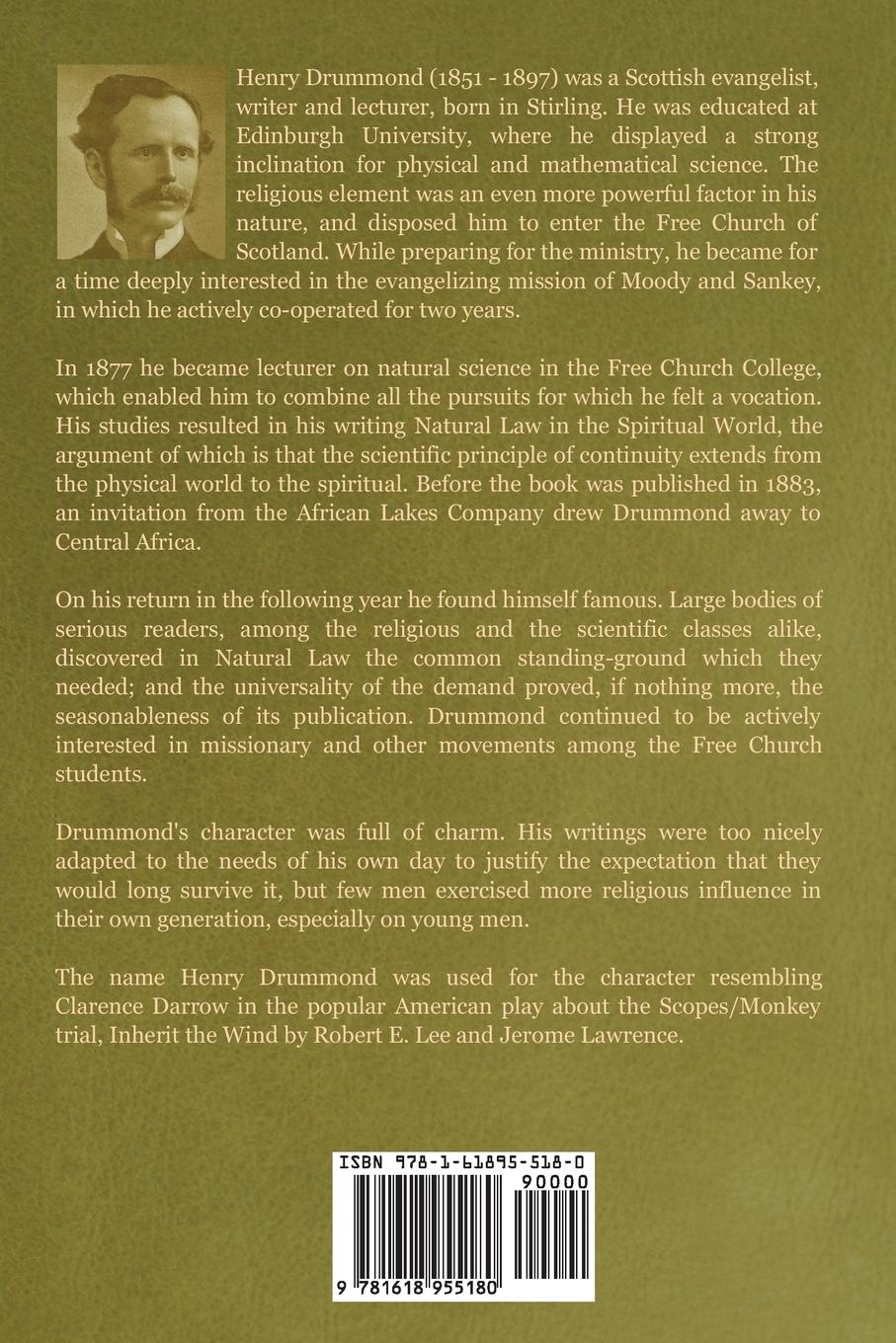 Rückseitencover Natural Law in the Spiritual World