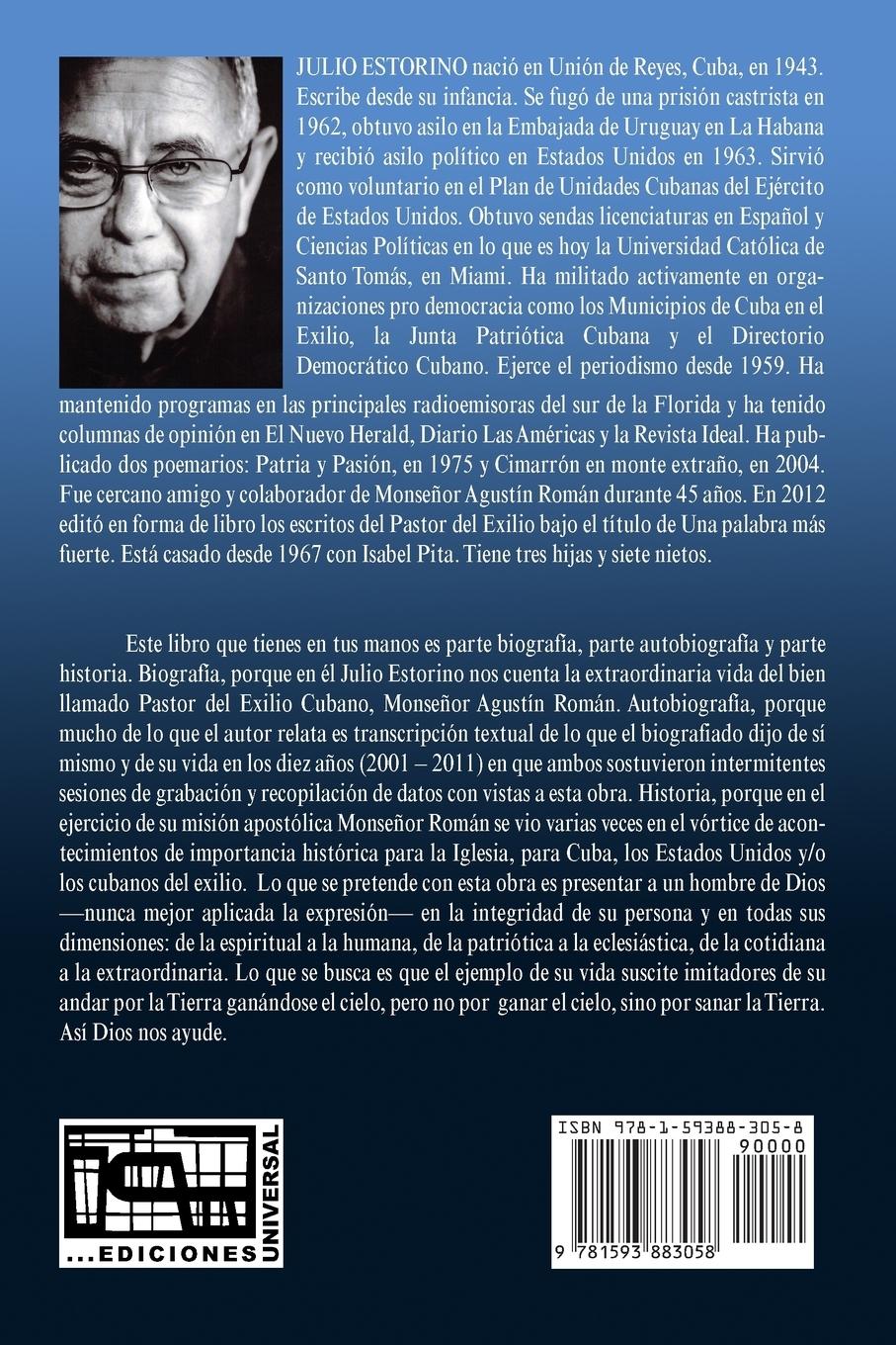 Rückseitencover BIOGRAFÍA DE UN HOMBRE DE DIOS