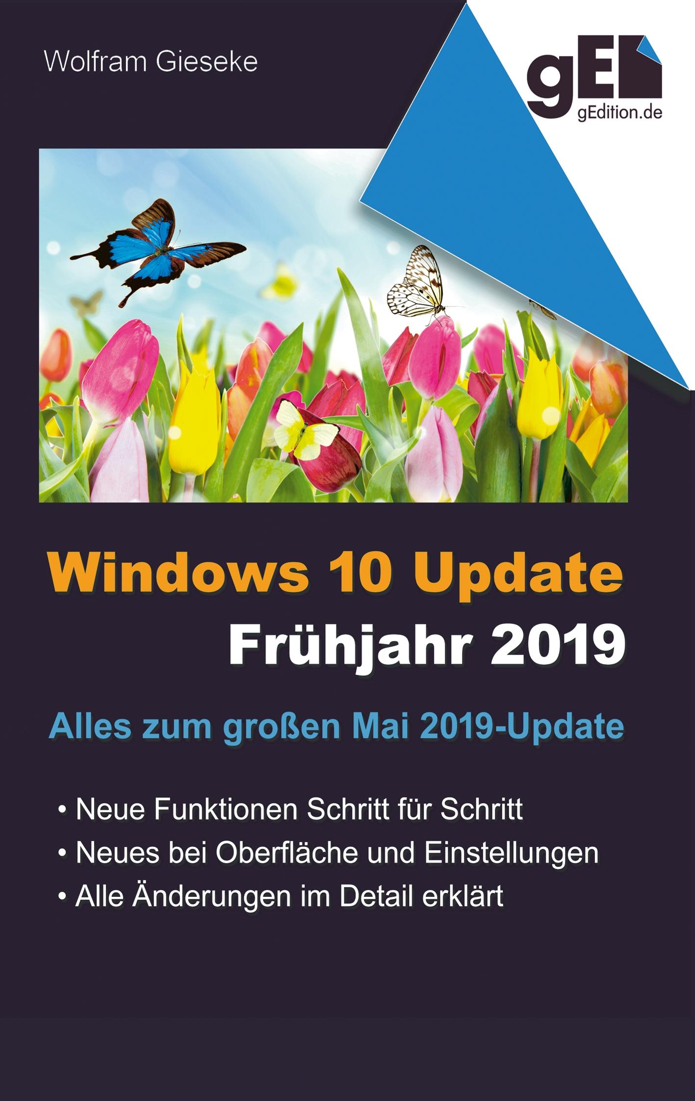 Vorderes Coverbild Windows 10 Update - Frühjahr 2019