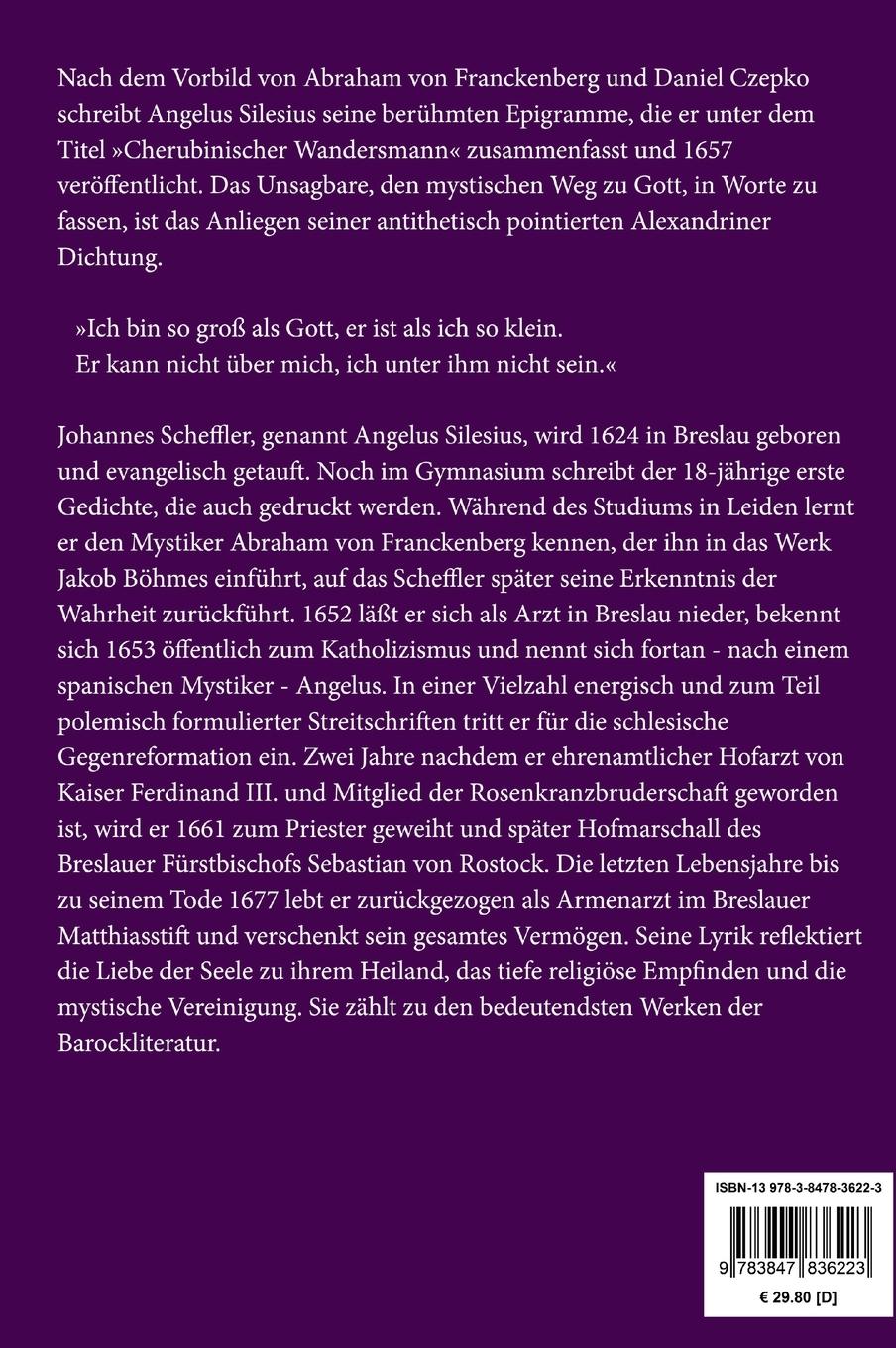 Rückseitencover Cherubinischer Wandersmann (Großdruck)