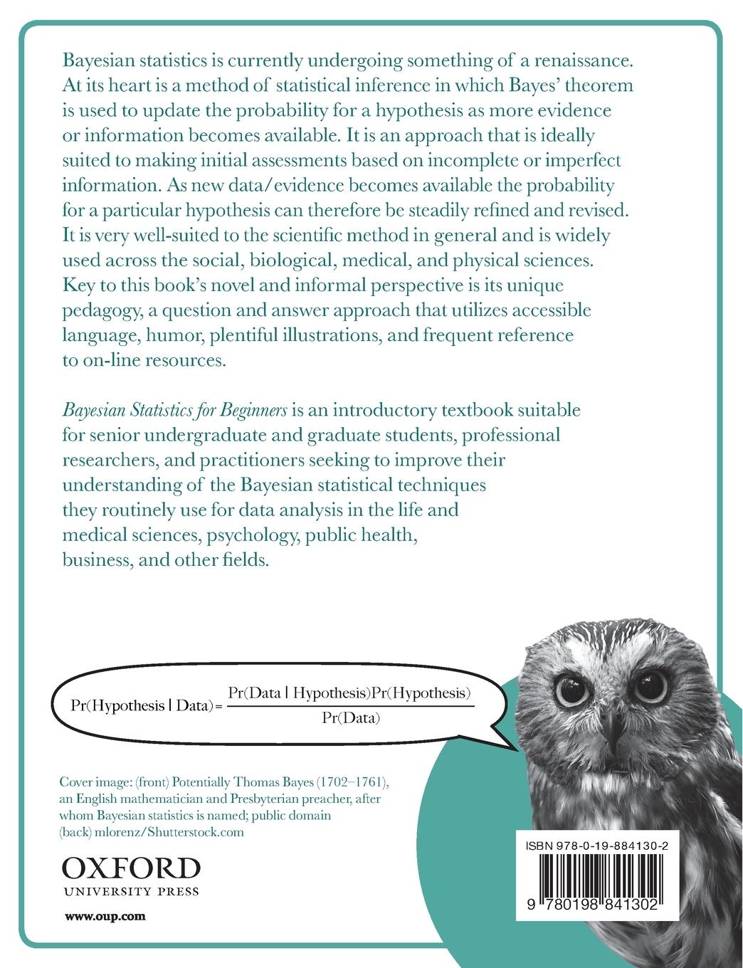 Rückseitencover Bayesian Statistics for Beginners