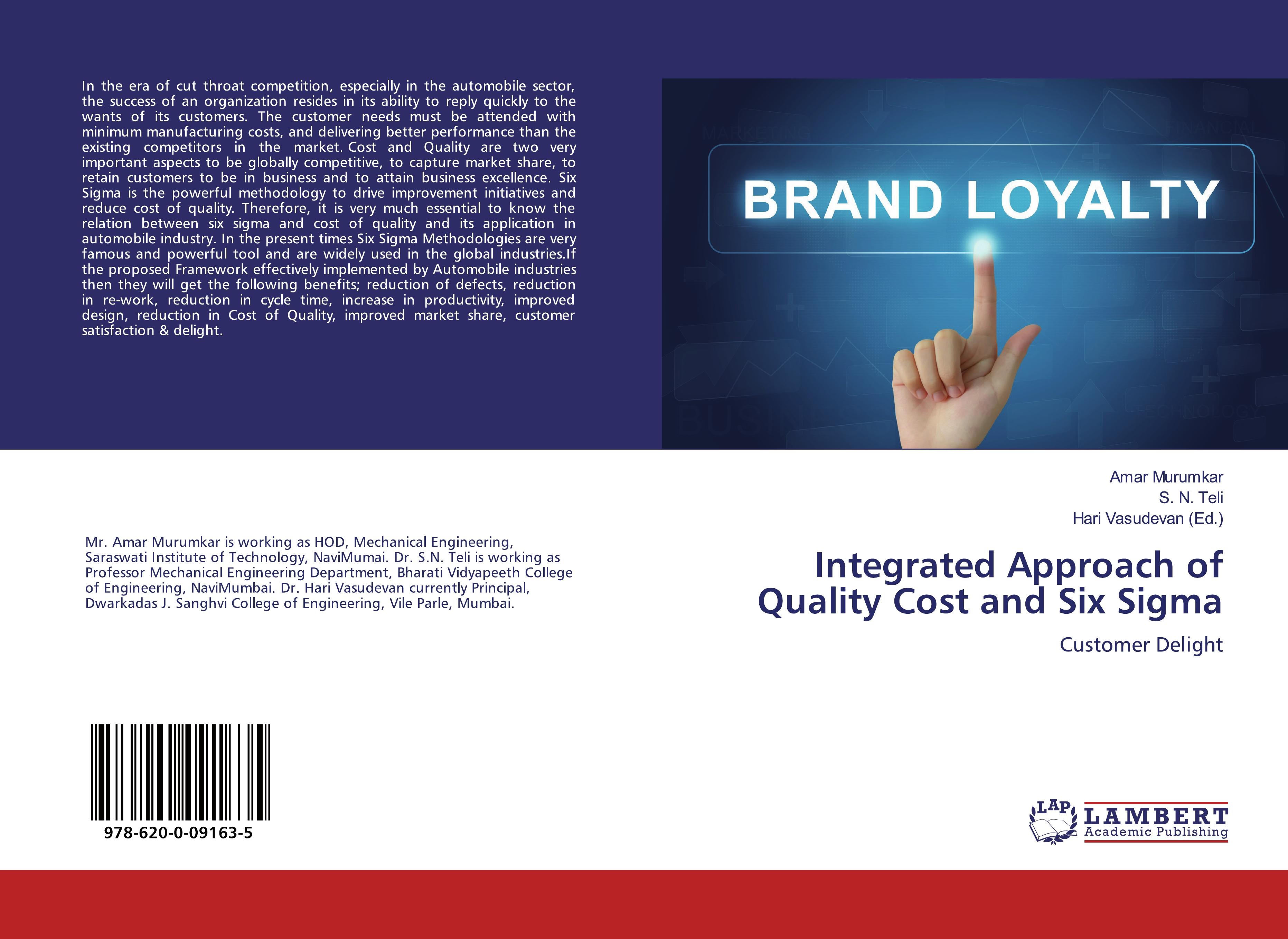 Vorderes Coverbild Integrated Approach of Quality Cost and Six Sigma