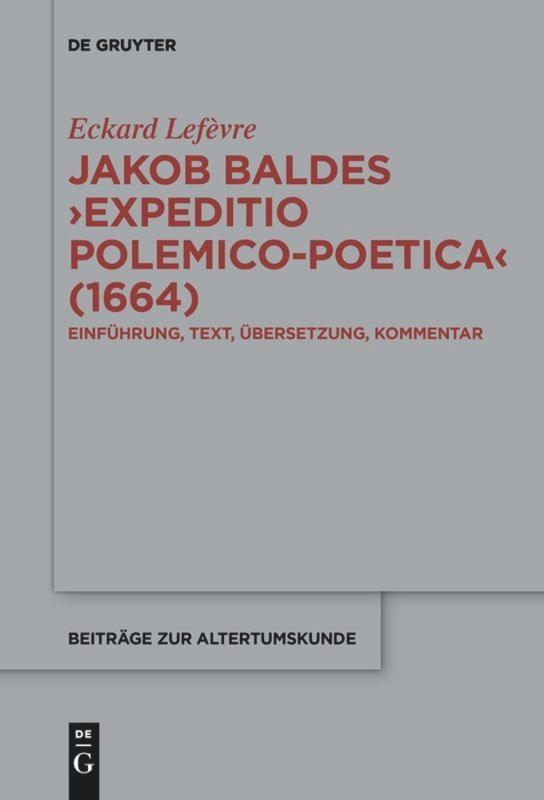 Vorderes Coverbild Jakob Baldes ¿Expeditio Polemico-Poetica¿ (1664)
