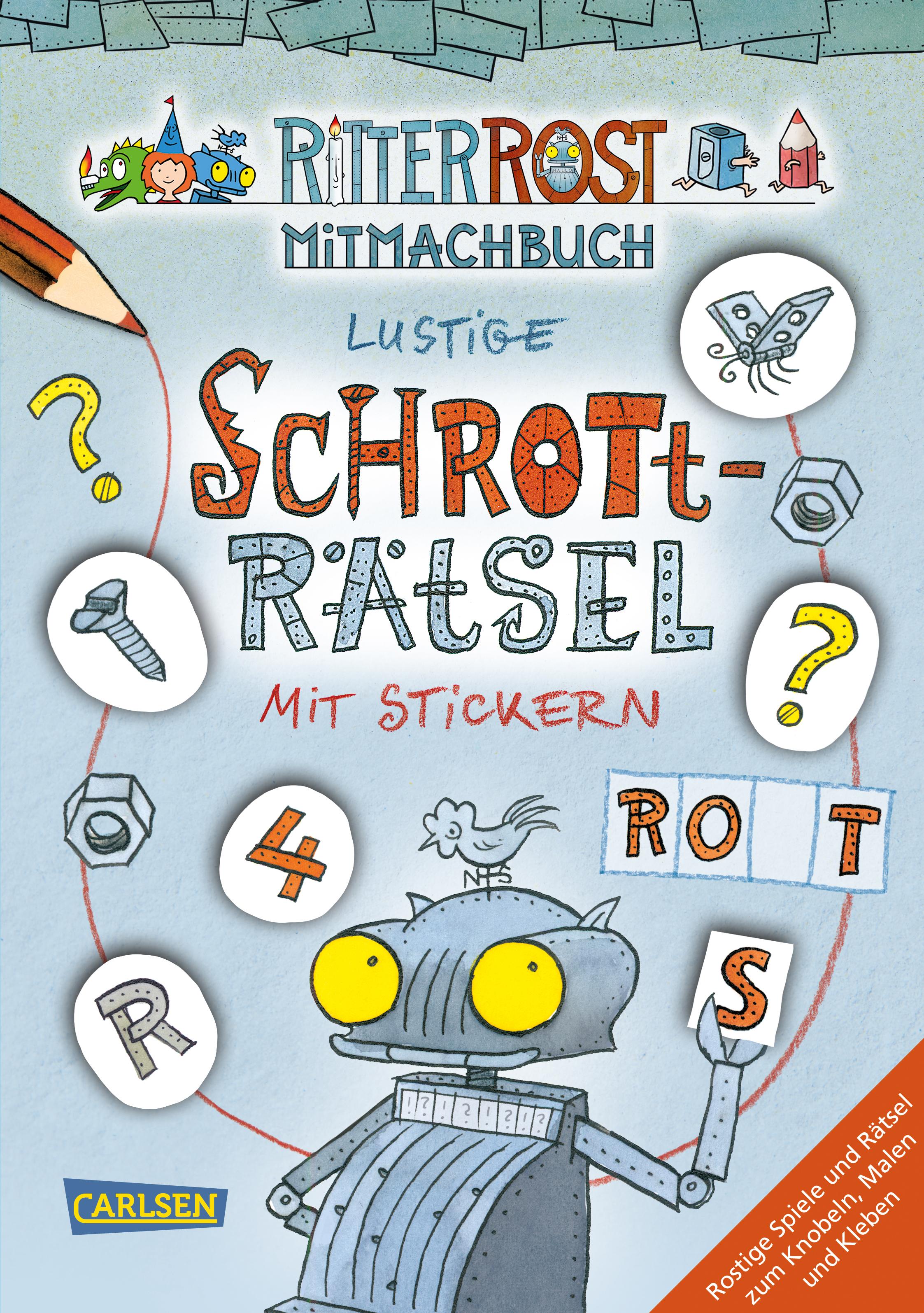 Vorderes Coverbild Ritter Rost: Lustige Schrott-Rätsel mit Stickern