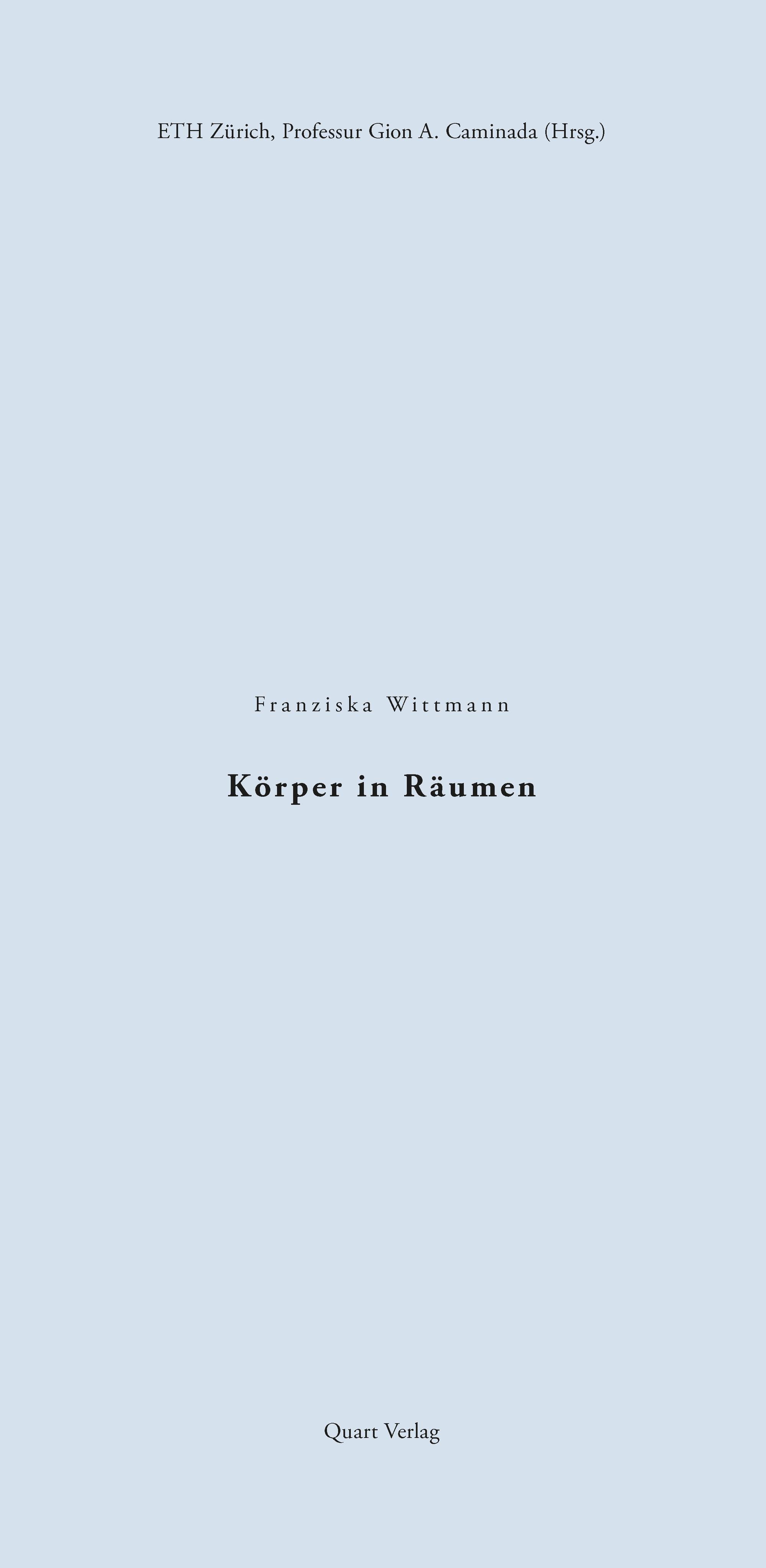 Vorderes Coverbild Körper in Räumen