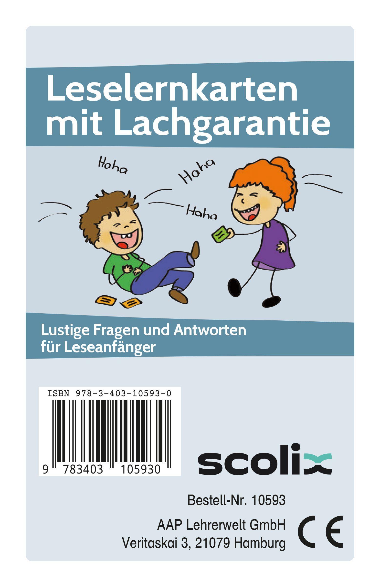 Vorderes Coverbild Leselernkarten mit Lachgarantie