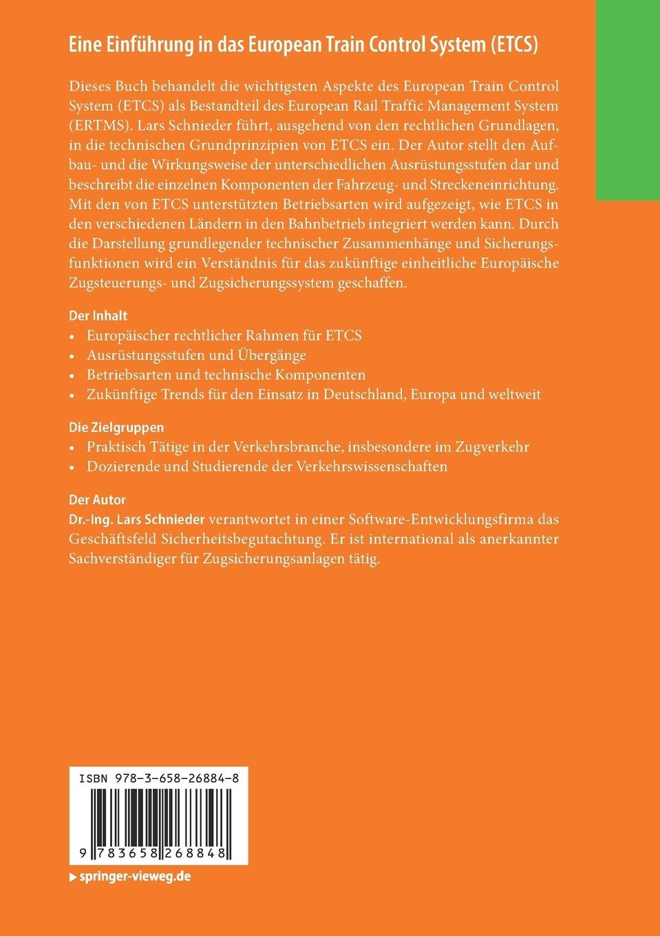 Rückseitencover Eine Einführung in das European Train Control System (ETCS)