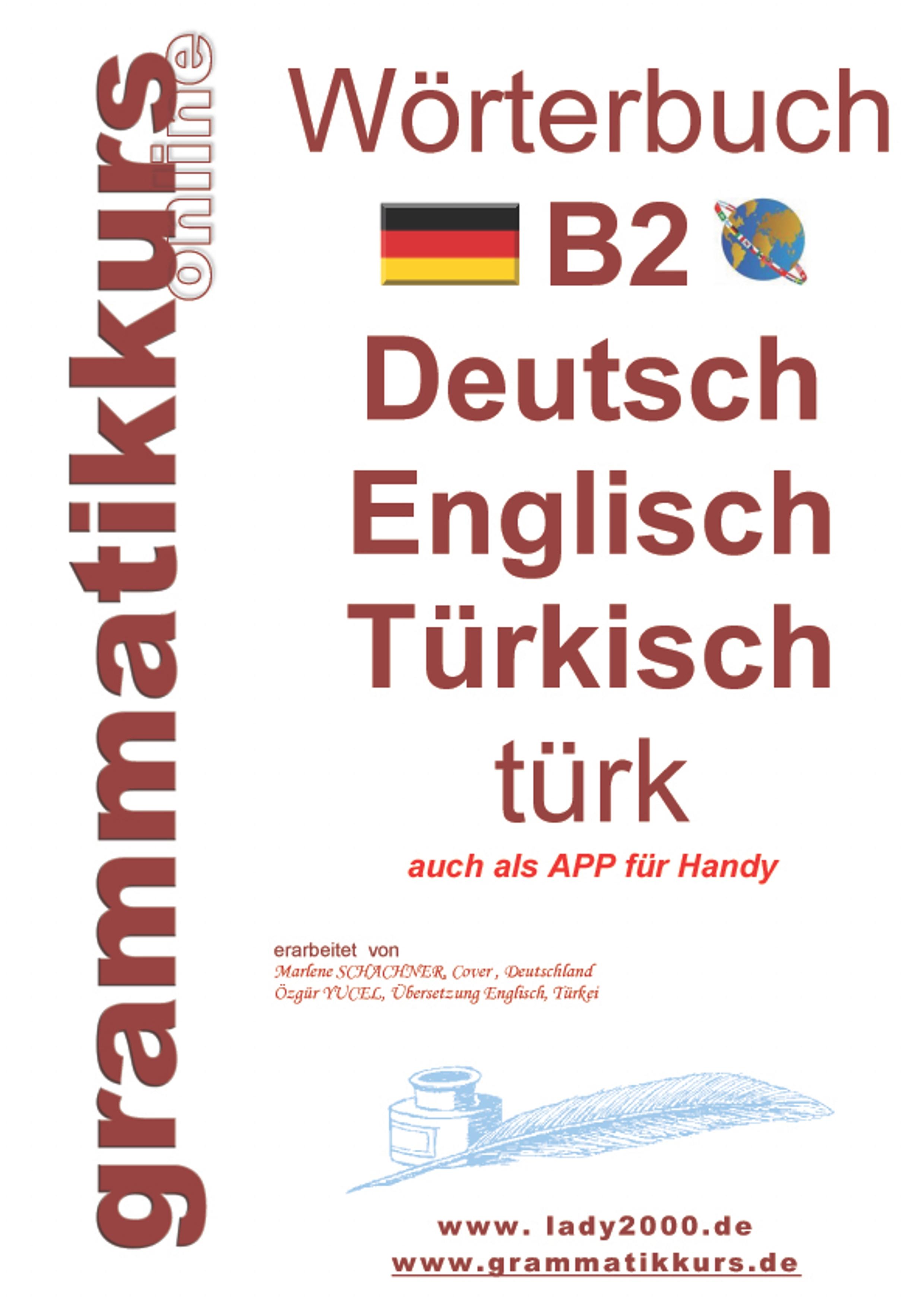 Vorderes Coverbild Wörterbuch B2 Deutsch - Englisch - Türkisch