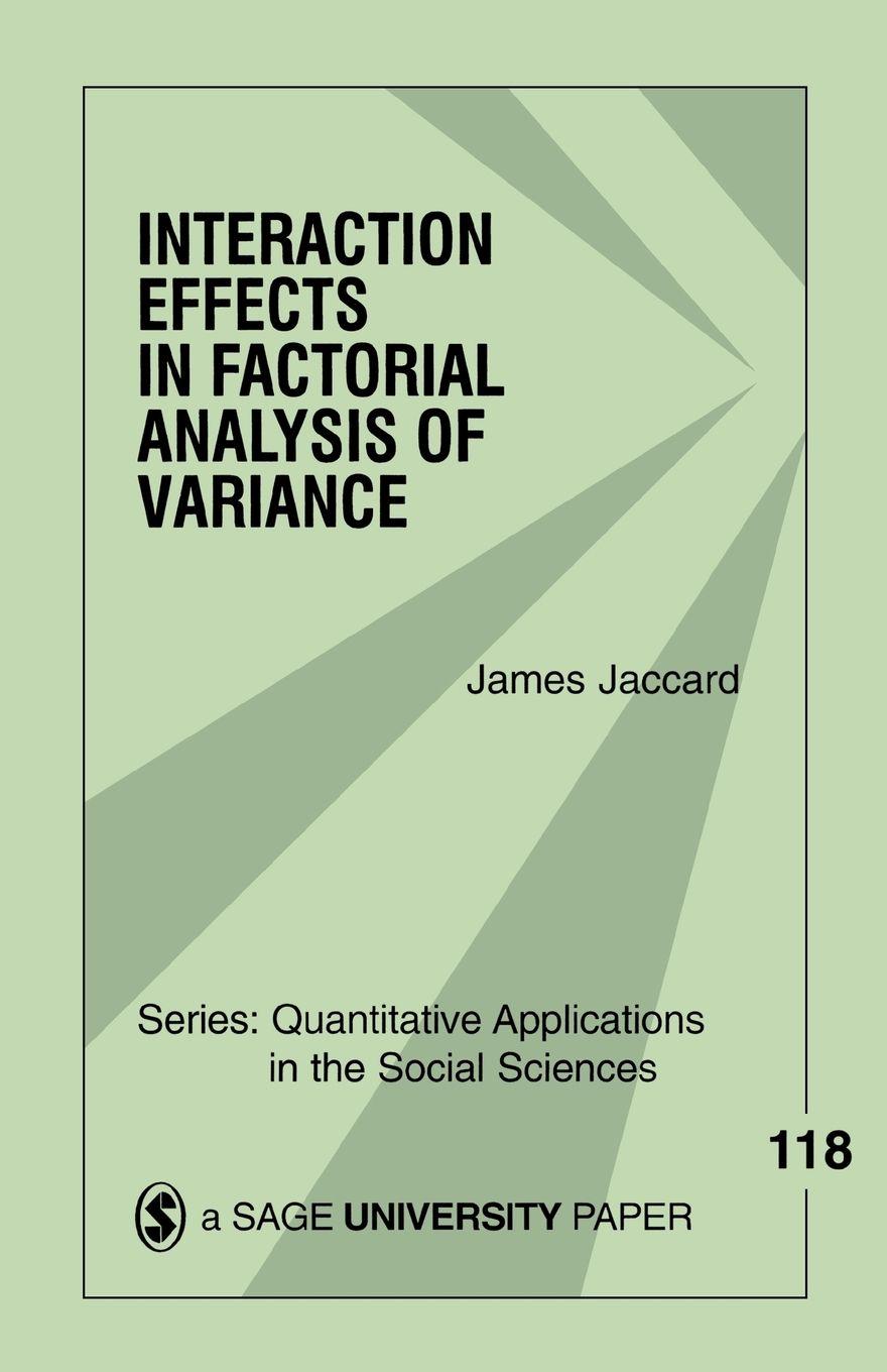 Vorderes Coverbild Interaction Effects in Factorial Analysis of Variance