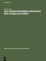 Vorderes Coverbild Die Gedenkenüberlieferung der Angelsachsen