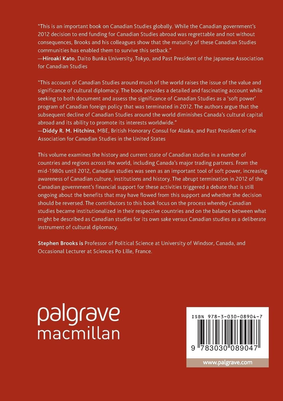 Rückseitencover Promoting Canadian Studies Abroad