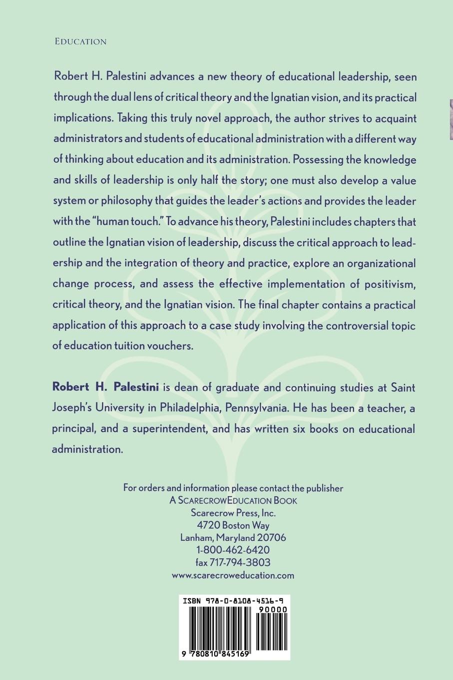 Rückseitencover Human Touch in Education Leadership