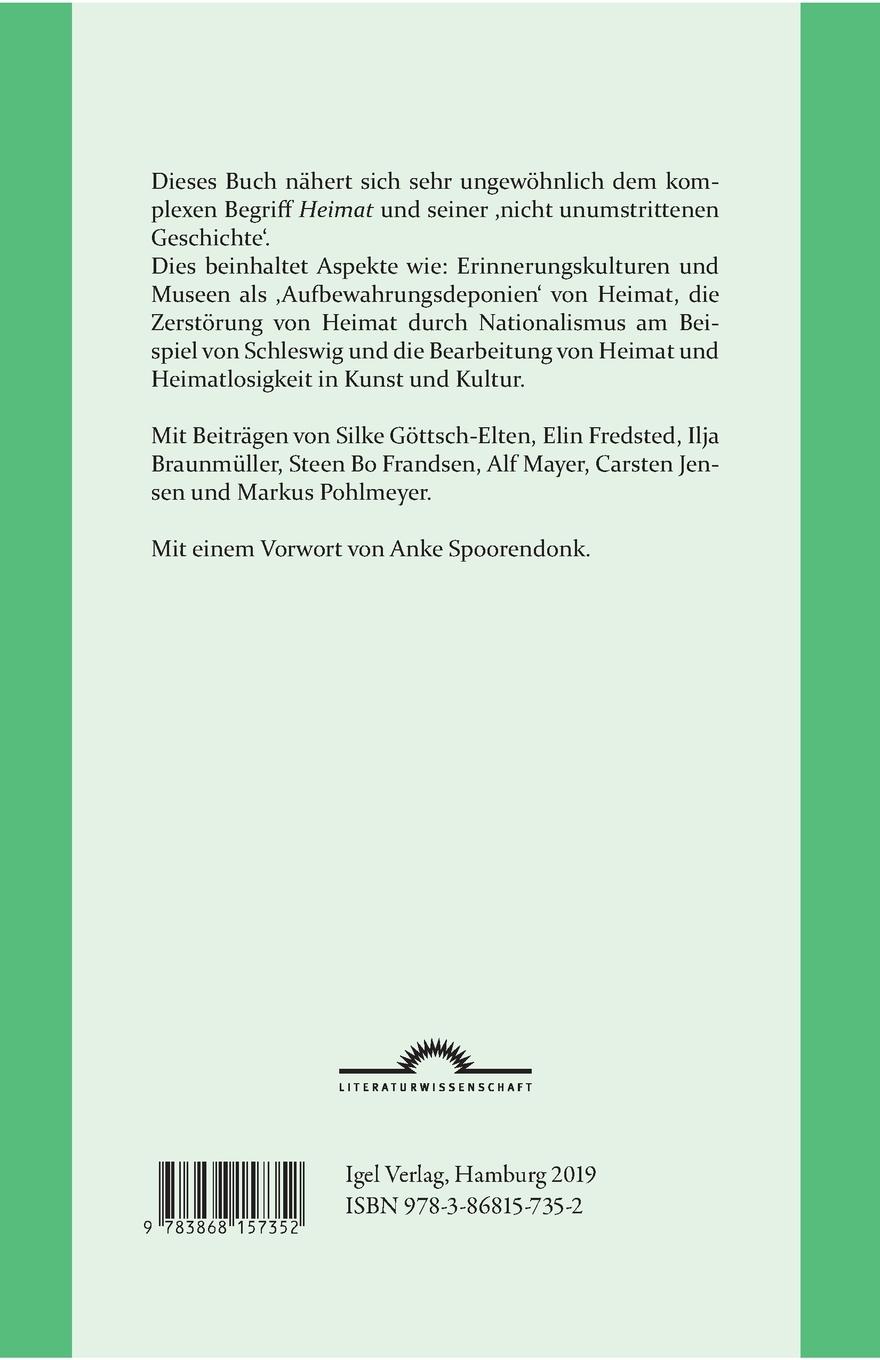 Rückseitencover Heimat: kulturwissenschaftliche, regionalgeschichtliche und ästhetische Zugänge