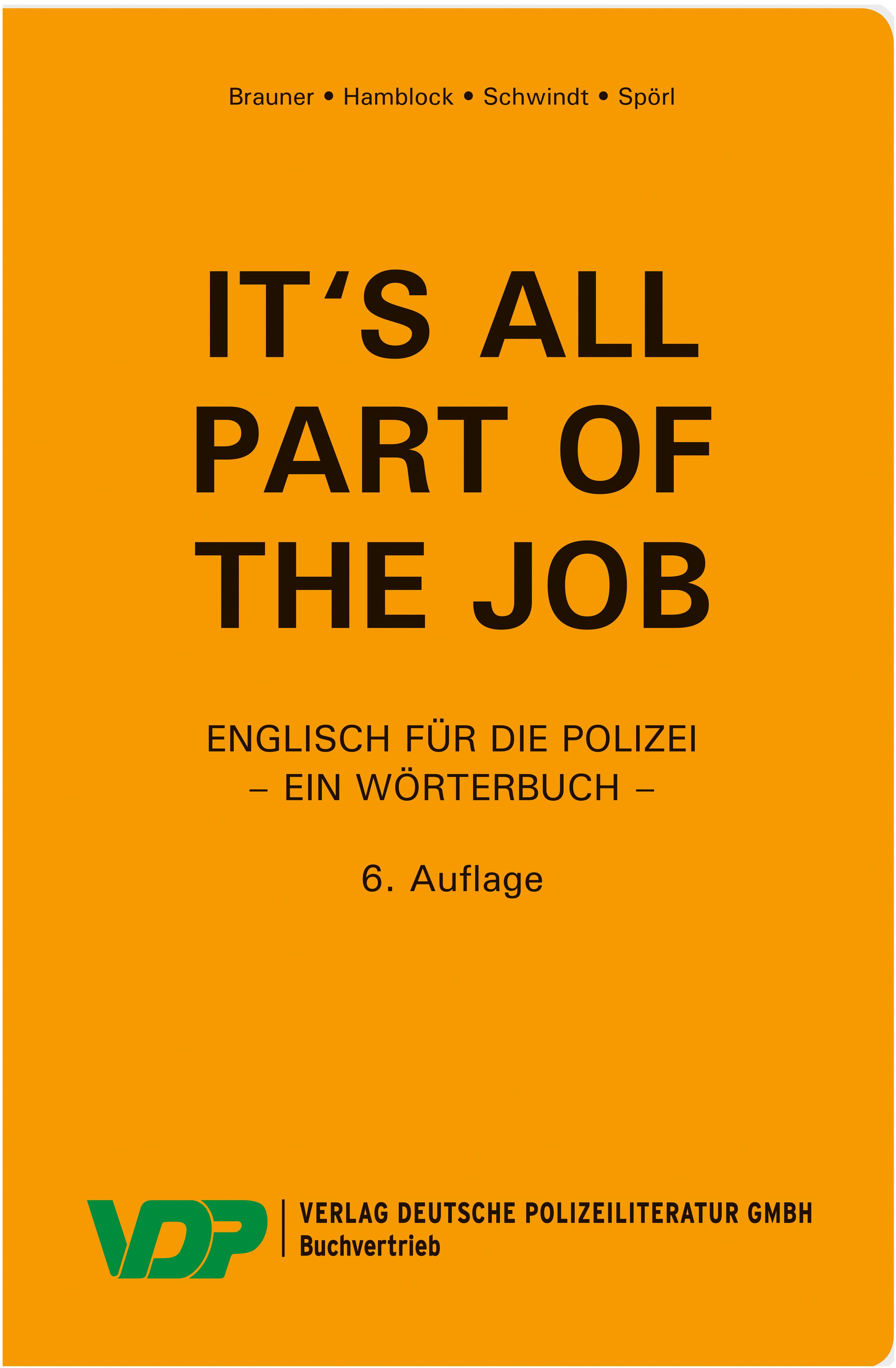 Vorderes Coverbild It's all part of the job - Ein Wörterbuch