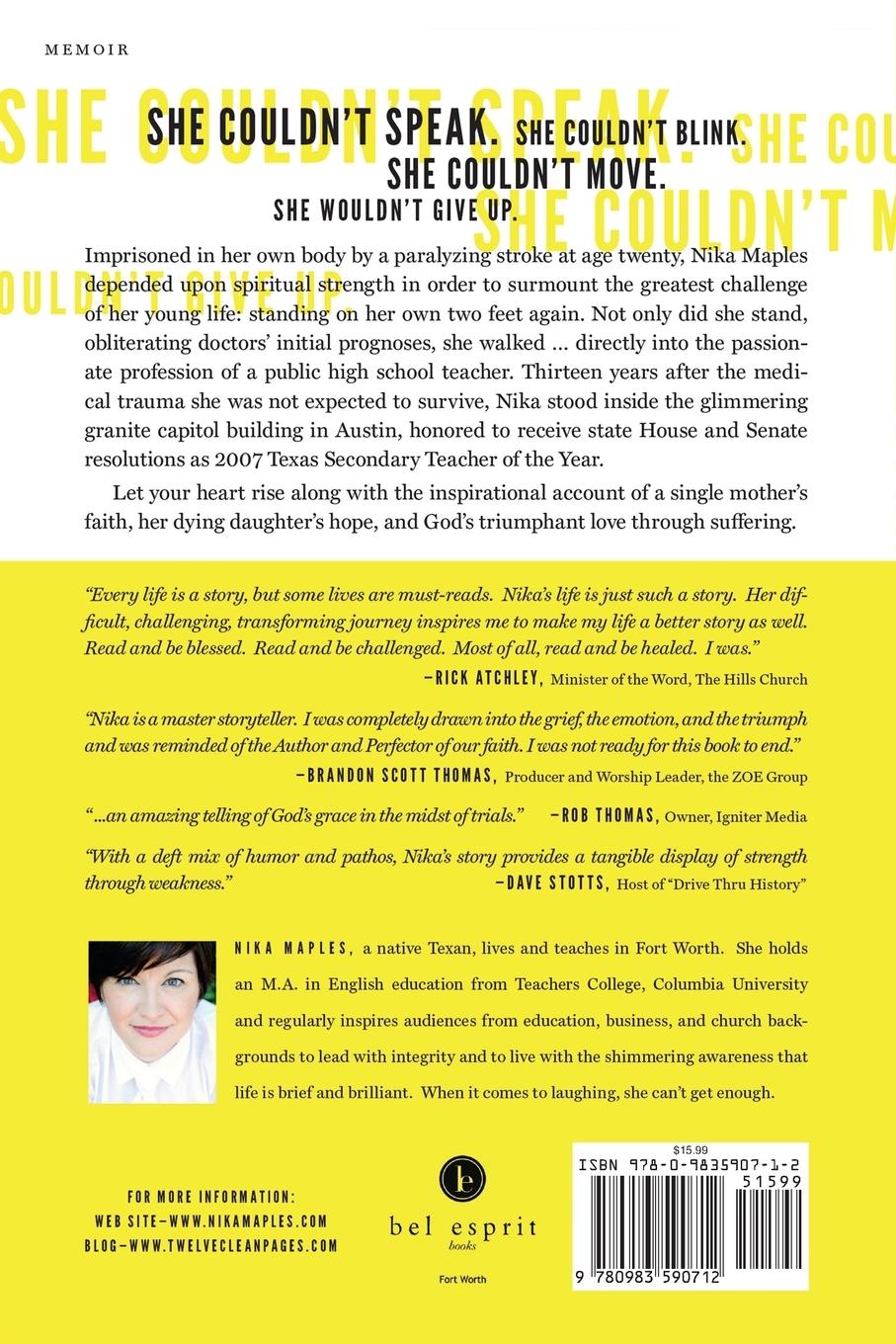 Rückseitencover Twelve Clean Pages