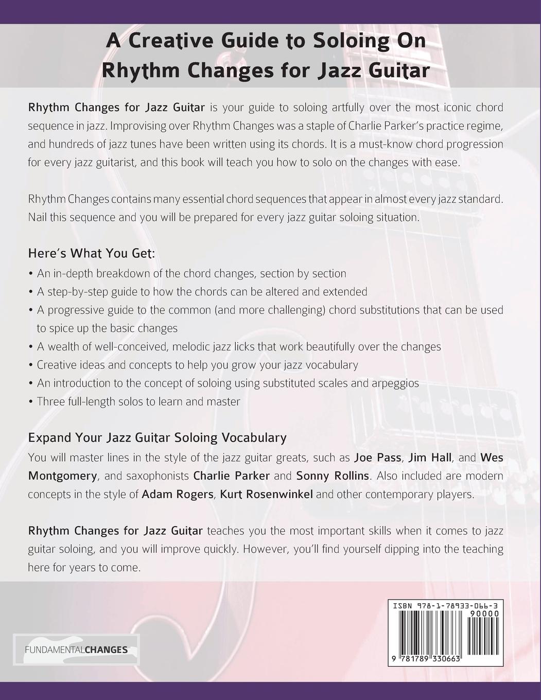 Rückseitencover Rhythm Changes for Jazz Guitar