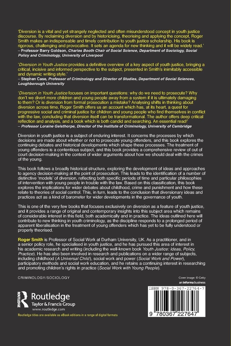 Rückseitencover Diversion in Youth Justice